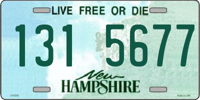 NH license plate 1315677
