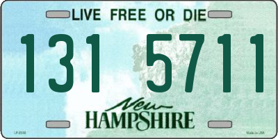 NH license plate 1315711