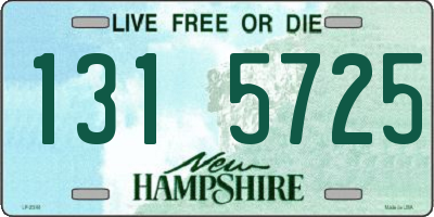 NH license plate 1315725