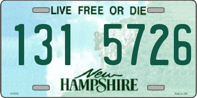 NH license plate 1315726