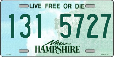 NH license plate 1315727