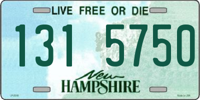 NH license plate 1315750