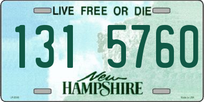 NH license plate 1315760