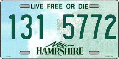 NH license plate 1315772