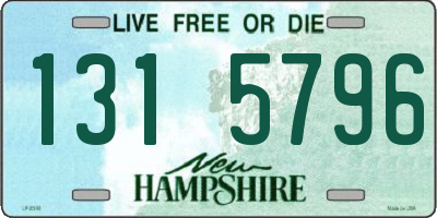 NH license plate 1315796