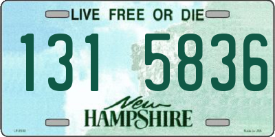 NH license plate 1315836