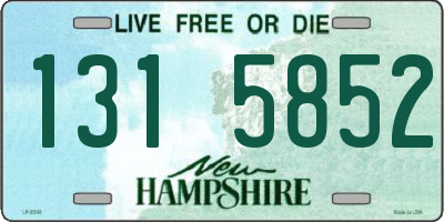 NH license plate 1315852