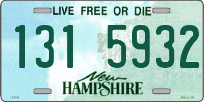 NH license plate 1315932