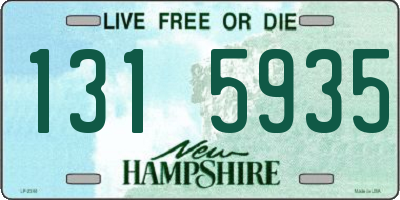 NH license plate 1315935