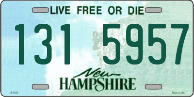 NH license plate 1315957