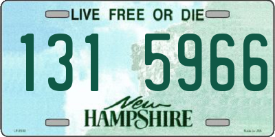 NH license plate 1315966