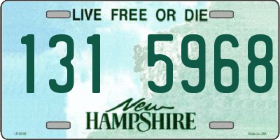 NH license plate 1315968