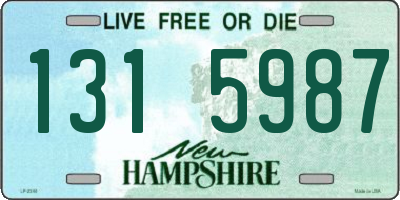 NH license plate 1315987