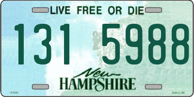 NH license plate 1315988