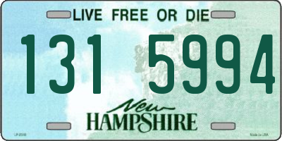 NH license plate 1315994