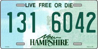 NH license plate 1316042