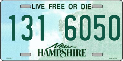 NH license plate 1316050