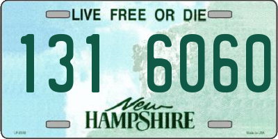 NH license plate 1316060