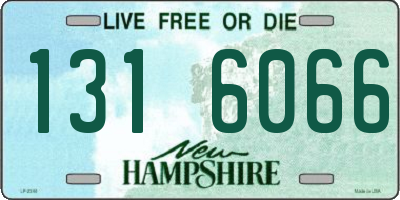 NH license plate 1316066