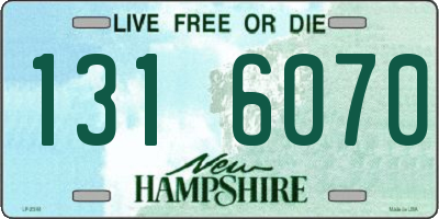 NH license plate 1316070