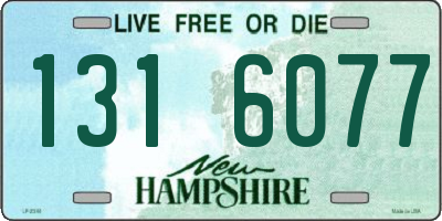 NH license plate 1316077