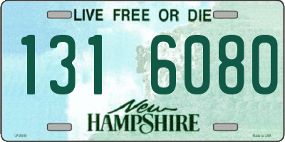 NH license plate 1316080
