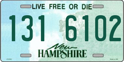 NH license plate 1316102