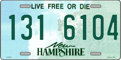 NH license plate 1316104