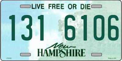 NH license plate 1316106