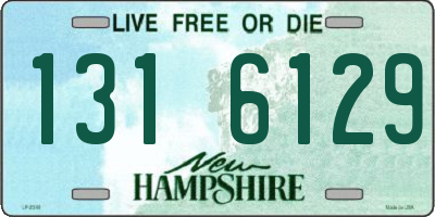 NH license plate 1316129