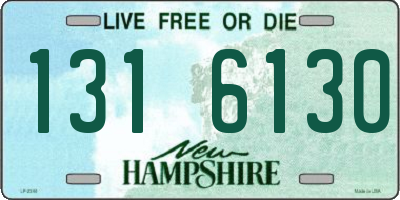 NH license plate 1316130