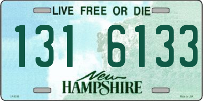 NH license plate 1316133