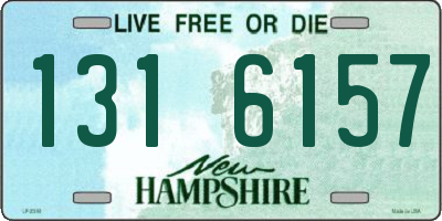 NH license plate 1316157