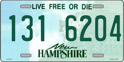 NH license plate 1316204