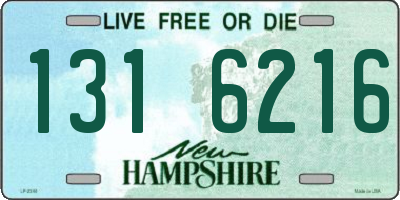 NH license plate 1316216