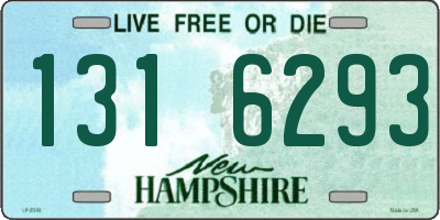 NH license plate 1316293