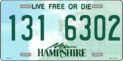 NH license plate 1316302