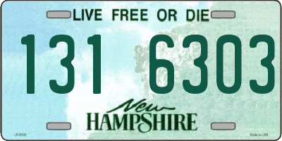 NH license plate 1316303