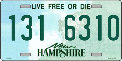 NH license plate 1316310