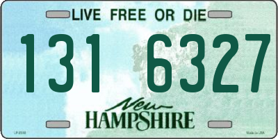 NH license plate 1316327