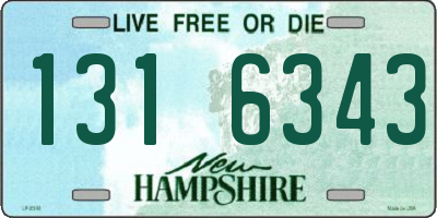 NH license plate 1316343