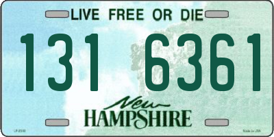 NH license plate 1316361