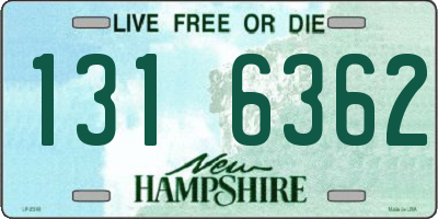 NH license plate 1316362