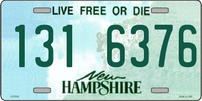 NH license plate 1316376
