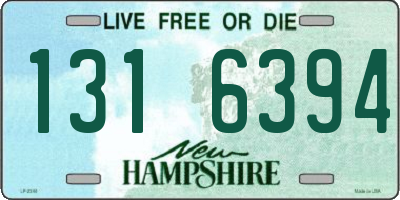 NH license plate 1316394