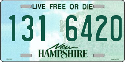 NH license plate 1316420