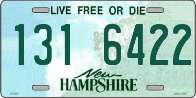 NH license plate 1316422