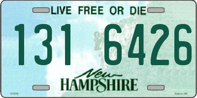 NH license plate 1316426