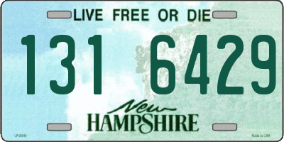 NH license plate 1316429