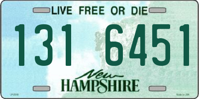 NH license plate 1316451